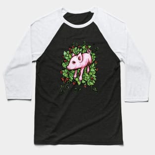 Cute Pig Baseball T-Shirt